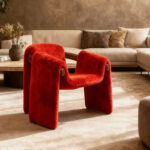 Nordic Designer M-Shape Single Armchair Modern Irregular Solid Wood for Dining & Leisure in Bedroom Home Furniture - Image 2