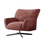 Hot Sale Designer Swivel Chair Modern Fabric Soft Living Room Chair High Quality Adjustable Leisure Rotatable Chair for Home