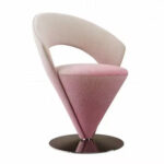 Italian Light Luxury Balcony Leisure Chair High End Dressing Table Rotatable Stainless Steel Velvet Makeup Stool - Image 4