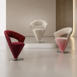 Italian Light Luxury Balcony Leisure Chair High End Dressing Table Rotatable Stainless Steel Velvet Makeup Stool - Image 3