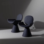 Modern Restaurant Furniture Velvet Fabric Dining Chair Set Round Back Armrest Dining Room Chairs for Hotel