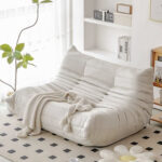 High Quality Foam Compressed Caterpillar Sofa Set Comfortable Reading Chair Lazy Latex Bean Bag Sofa