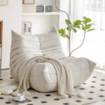 High Quality Foam Compressed Caterpillar Sofa Set Comfortable Reading Chair Lazy Latex Bean Bag Sofa - Image 3