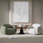 Modern Leisure Velvet Fabric Upholstery Sofa Chair-Ergonomic Multi-Function Design for Hotel Lobby Bedroom & Living Room Use