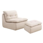 Modern Minimalist Modular Lazy Sofa Single Compressible Fabric Lounge Chair for Home Bean Bag Sofas for Living Room Bedroom