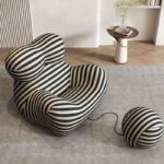 Modern Convertible Fabric One Seat Sofa Bed Foldable & Eco-Friendly Durable Adjustable for Hotel and Home Use - Image 3