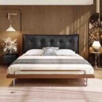 Italian Minimalist Luxury Genuine Leather Master Bedroom Bed Modular 1.8 Meters Extra-large Villa Designer Double Bed