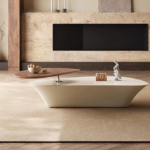 Modern Creative Coffee Table with Irregular Shape Wood - Metal Combination for Living Room Centerpiece Coffee Table