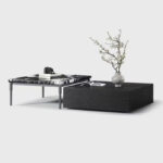 Modern Control Console Table, Durable Living Room Space Furniture, Flat Side Table, Corner Marble Coffee Table - Image 4