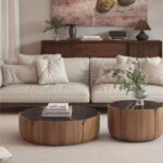 Modern Luxury Rock Plate Wood Frame Eco-Friendly Storage Convertible Coffee Table Multifunction Dining Set Center Furniture - Image 3