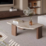Luxury Coffee Table Minimalist Design Irregular Rectangular Indoor Outdoor Living Room Furniture