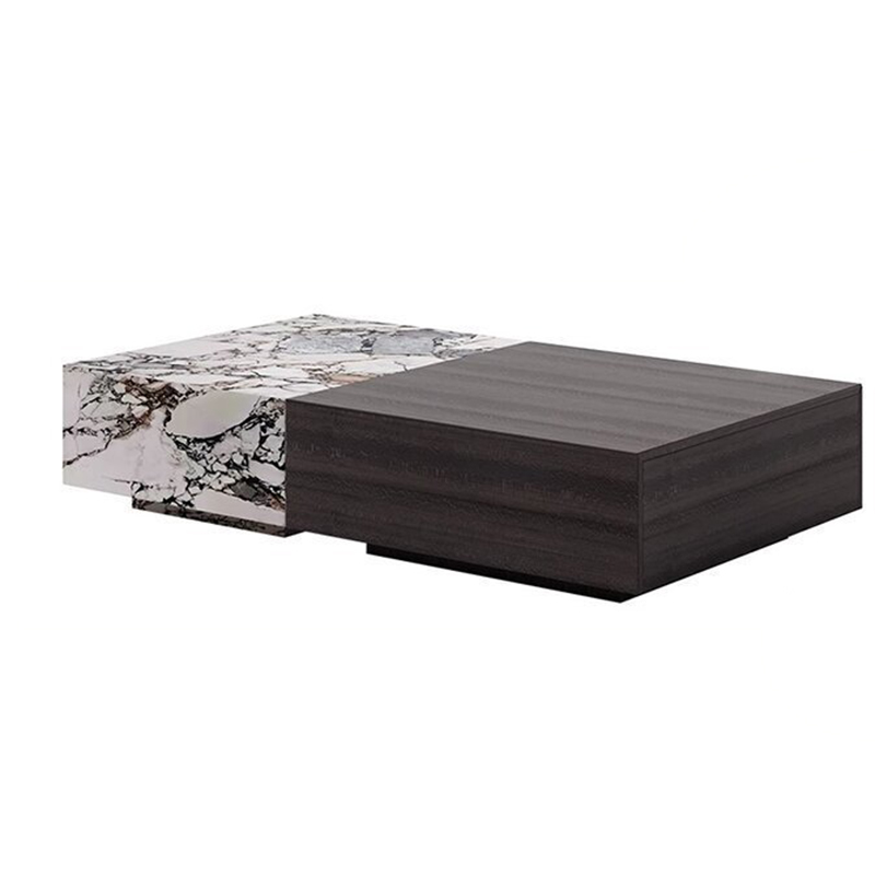 微信图片_2026-03-20_154528_670 Living Room Home High-End Smoked Wooden Storage Coffee Table - Image 1