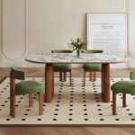 French-style Design Fantasy Brown Marble Topcloud-shaped Coffee Table