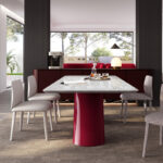 Italian Minimalist Style Internet Celebrity Alpha Villa Large Flat Floor Large Apartment Dining Table - Image 2