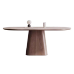 Modern Simple White Wax Solid Wood Dining Table and Chair Combination for Small Household or Family Rectangular and Chair - Image 4