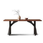 Italian Light Luxury Sintered Stone Dining Table Rectangular Modern Minimalist Home Small Apartment Restaurant Solid Wood Table - Image 4