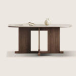 Dining Table for Small Spaces Compact Bar Solution with Solid Wood Rock Plate Blends Comfort Styleextendable dining table home office dining table dining table and chair set solid wood dining table home furniture dining table Italian French style dining table Modern rectangular dining table Bar small dining table Modern minimalist dining table Solid wood dining table set - Image 4