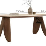 Extendable Solid Wood Luxury Dining Table Set 6 Seater with Ladder Back Chairs for Kitchen - Image 4