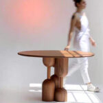 Nordic Solid Wood Restaurant Oak Light Luxury Small Household Round Table Business Reception Table - Image 2