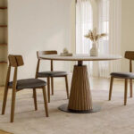 Italian Style End Table Polished Marble Top Living Room Furniture Beside Sofa Side Table for Apartments and Villas - Image 3