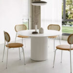 Modern Nordic Metal Dining Table White Black for Home Bar Office Apartment Wholesale Marble Furniture for Restaurant Hotel Use