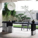 Modern Chinese Minimalist High-End Solid Wood Dining Table Chair Combination New Luxury Light Home Furniture Hotels Villas - Image 3