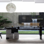 Modern Chinese Minimalist High-End Solid Wood Dining Table Chair Combination New Luxury Light Home Furniture Hotels Villas