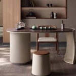 Solid Wood High-end Minimalist Light Luxury Coffee Table for Living Room Integrated Walnut Wood Design Tomson - Image 2