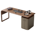 Modern Solid Wood Office Desks and Chairs-Durable High-end Computer Desks for Home & Commercial Use - Image 4