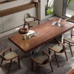 Modern Simple Style Service Desk Reception Office Computer Desk Marble Top With Drawers - Image 3