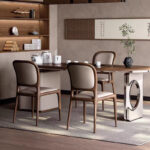 Solid North American Walnut Tea Table Office CEO Table New Chinese Style High-End Brewing Station for Luxury Villa - Image 2