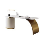 Italian Luxury Minimalist Desk for Home Study Modern Design Style Light and Elegant - Image 4