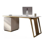 Minimalist Modern Light Luxury Style Door Frame Design Office Desk - Image 4