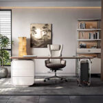 Office Furniture Solid Wood Modern Ceo Office Desk Managers Desk Executive Table Office l Shaped Desk with Drawers