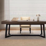 Modern Living Room Wooden Glass Top Rectangular Narrow Control Table Indoor Entryway Corridor Decorative Control Table