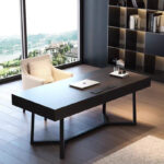 Modern Living Room Wooden Glass Top Rectangular Narrow Control Table Indoor Entryway Corridor Decorative Control Table - Image 2