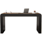 High Quality Metal Base Wood Office Workstation Office Desk 1.2m 1.4m 1.6m 1.8m Leather Office Table Escritorios De Oficina - Image 4