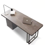 Living Room Furniture Chinese Luxury Writing Desk boss White Office Desk with Drawer Luxury Office Desks - Image 4