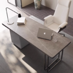 Living Room Furniture Chinese Luxury Writing Desk boss White Office Desk with Drawer Luxury Office Desks - Image 2