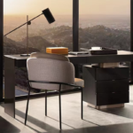 New Design Modern Wooden Office Table and Chair Luxury Home Office Furniture Black Ask Wood Writing Desk - Image 3