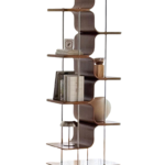 Modern Home Decor Bookshelf Metal Minimalist Bookshelves Storage Rack Bookcase Furniture Standing Screen - Image 3