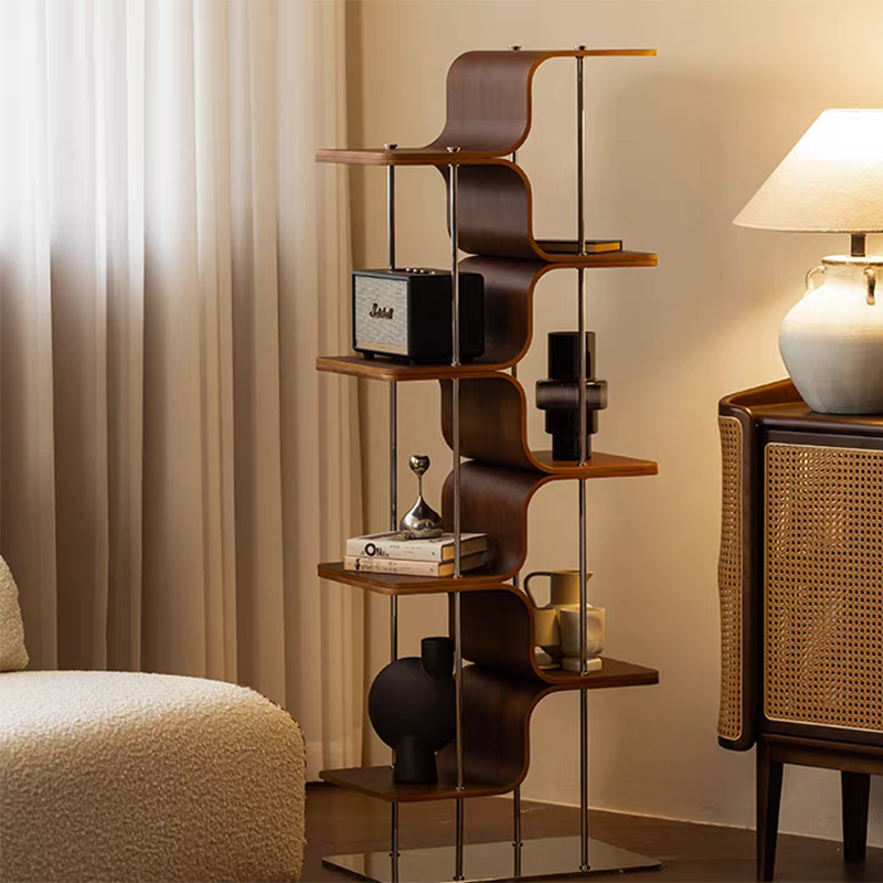 微信图片_2026-03-21_160140_741 Modern Home Decor Bookshelf Metal Minimalist Bookshelves Storage Rack Bookcase Furniture Standing Screen - Image 1