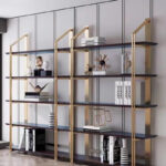 Cosmetic Display Cabinet Living Room Wall Showcase Stainless Steel Toys Display Showcase for Kitchen Dining Bedroom Application - Image 3