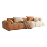 Model Sofa Furniture Imported Pine Frame High Rebound Sponge Abrasive Cloth Cover Living Room Sofa