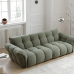 Fabric Sofa Modern High-end Living Room Sofa Set Luxurious Soft Cloud Couch Hotel Wooden Sofas for Home - Image 4