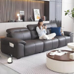 Wholesale Recliner Leather Sofa Living Room Furniture Leather Couch Design American Style Leather Sofa