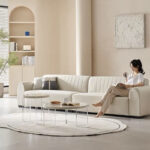 Modern Living Room Furniture High End Leisure Modular Soft Velvet Tufted Fabric Couch Set with Sofa Chair for Villa - Image 2