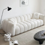 Hotel Furniture Living Room Armrest Velvet Fabric Upholstery Tufted Large Sectional Chesterfield Couch Sofa - Image 2