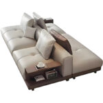 Modern Luxury Combination Modular Leather Corner Lounge Sofa Multifunctional L Shaped Living Room Sectional Sofa - Image 4