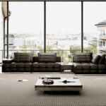 High-End Italian Fabric Customized Color Genuine Leather 10-Seater U-Shape Modular Sofa Living Room - Image 2